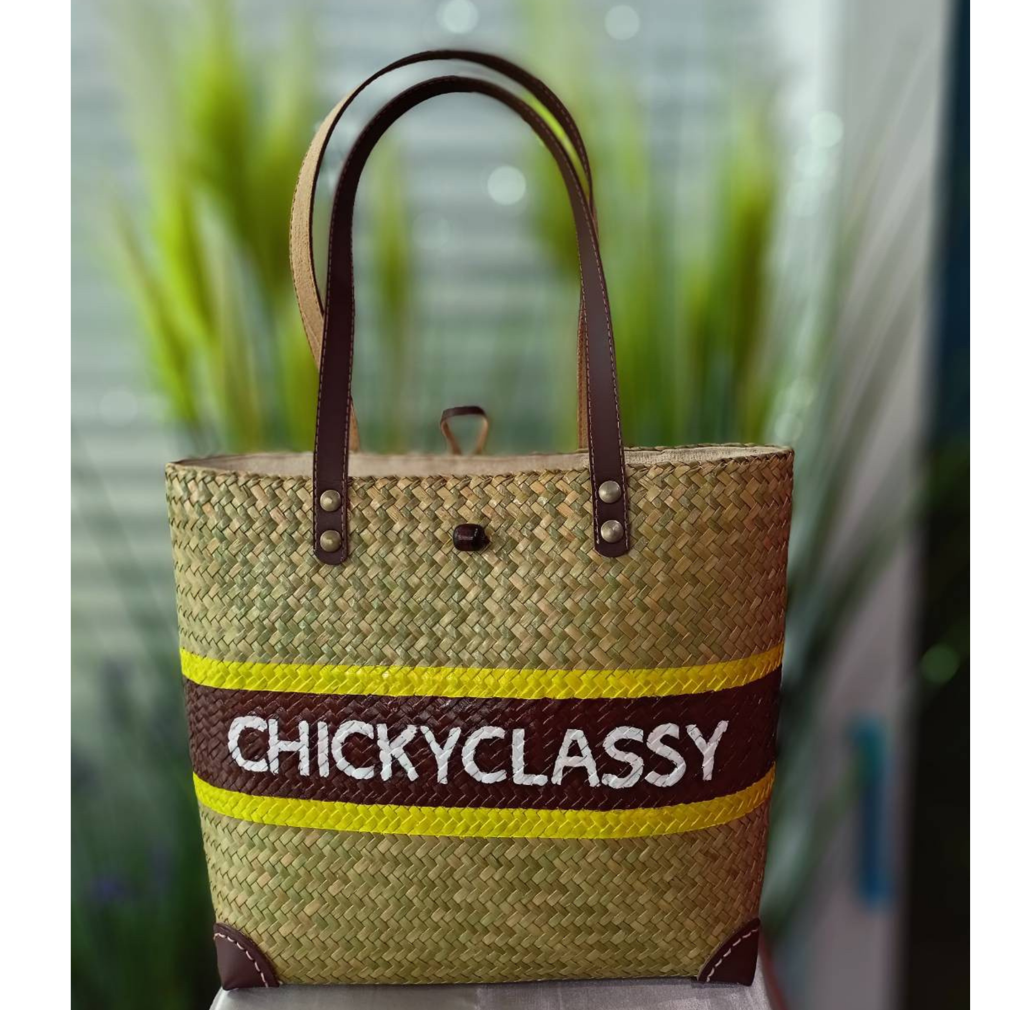 Chicky Classy Home made customize with leather hand bags