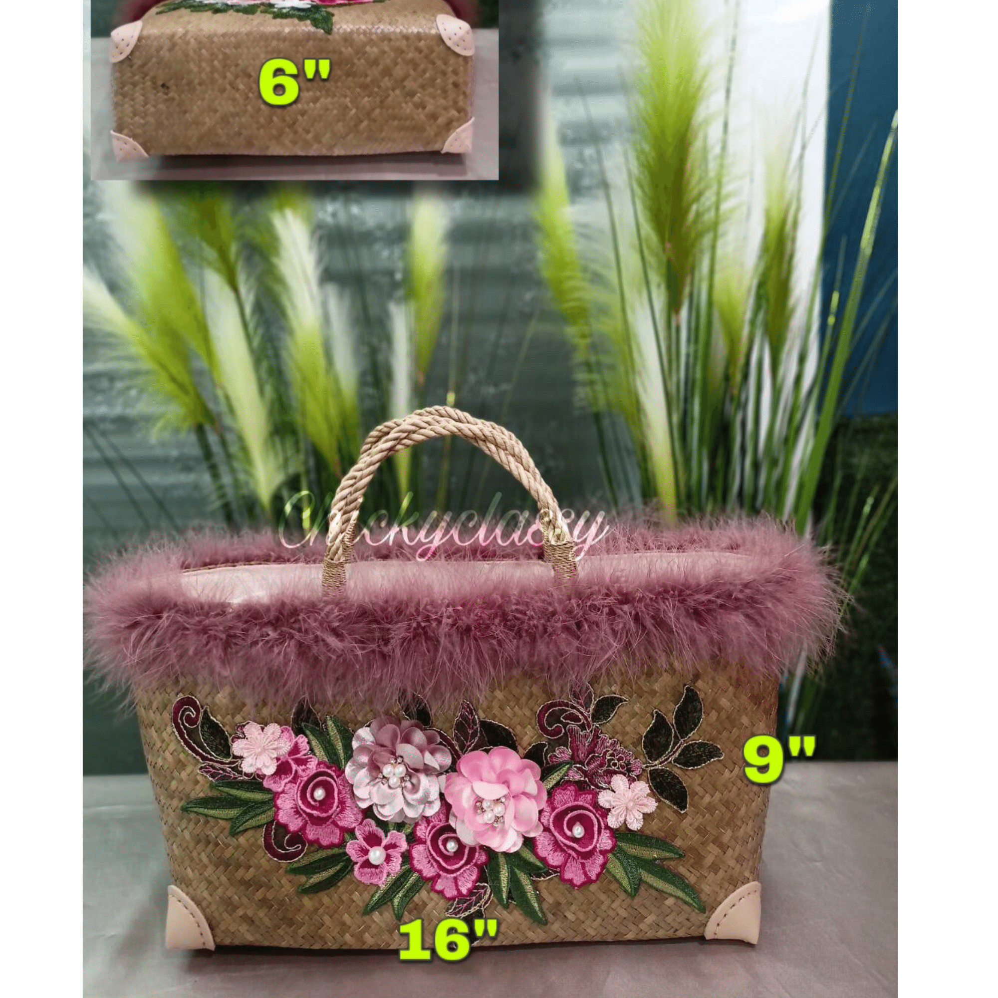 classic Straw bag for all occasions take me with you