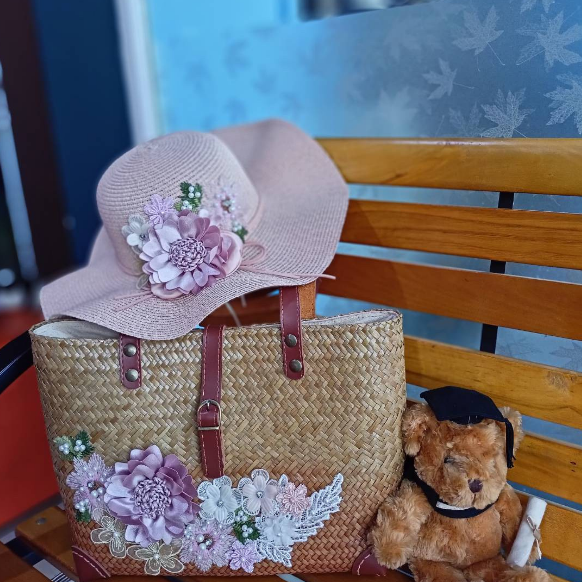 Chicky Classy Pink Hat and Bag