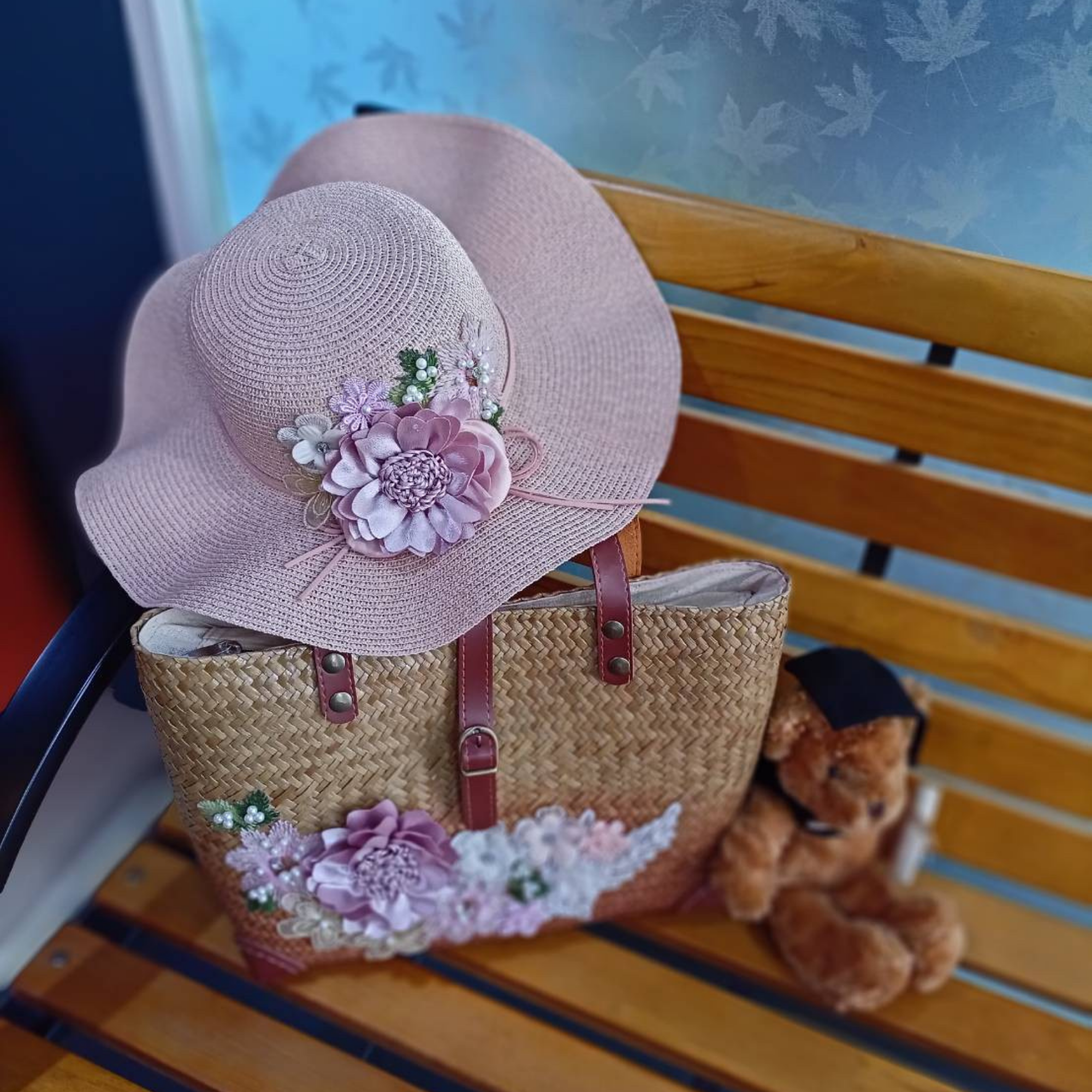 Chicky Classy Pink Hat and Bag
